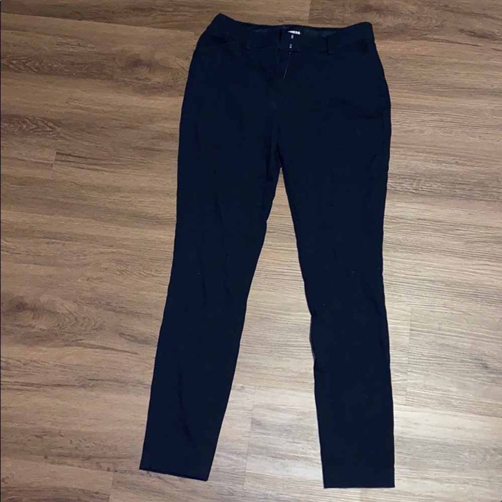 Express Skinny Stretch Mid Rise Work Pants